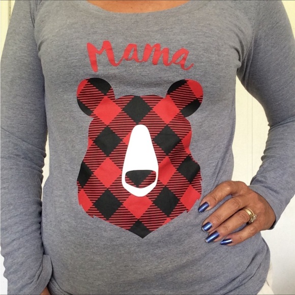 TARGET WONDERSHOP MAMA BEAR SLEEP SHIRT SMALL - Picture 5 of 8
